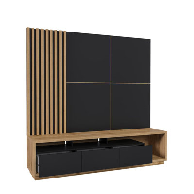 Sharusan Unfinished Entertainment Center for TVs up to 75"
