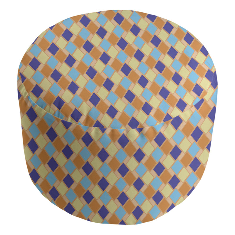 Repose-pieds Avicia, Beige / violet