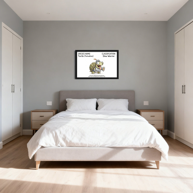 «Turtle Warrior», reproduction d'art sur toile tendue sur toile, ensemble de 1, H 12 po x l 18 po