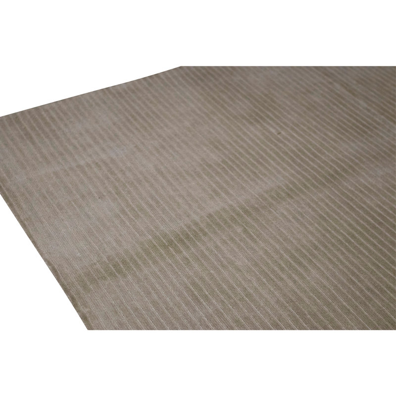 Hand Knotted Area Rug in Silver, Rectangle 6' x 8'11"