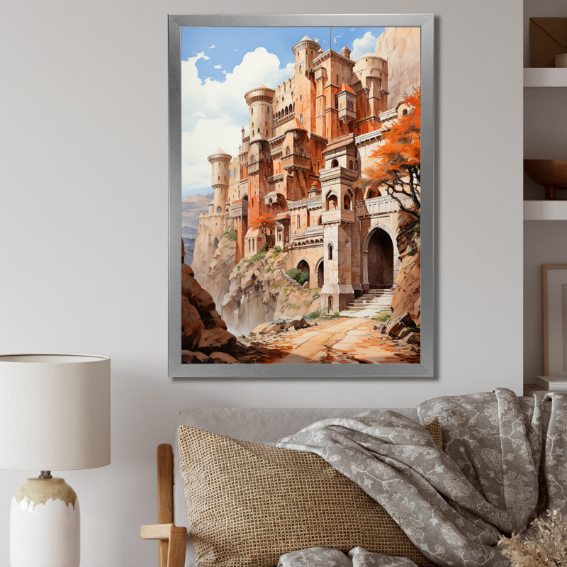 Impression sur toile Fortress Majestic Guardians, H 32 po x l 24 po x P 1 po, Cadre photo argenté