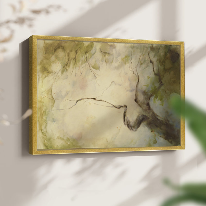 Verdant April -Framed Print - Restickable, Gold, 16" H x 20" W