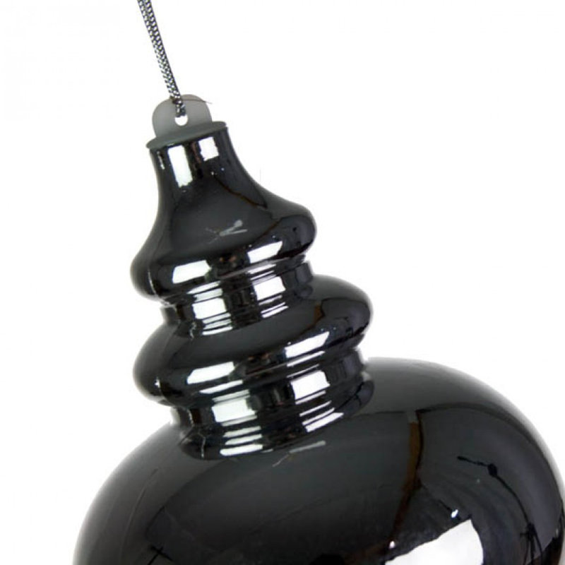 25cm Finial Ornament, Silver