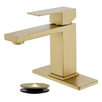 Single-Hole Faucet with Pop-Up Drain