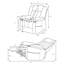Fauteuil inclinable électrique relevable Beca Grey-259669892