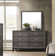 Commode double 6 tiroirs avec miroir Aarit