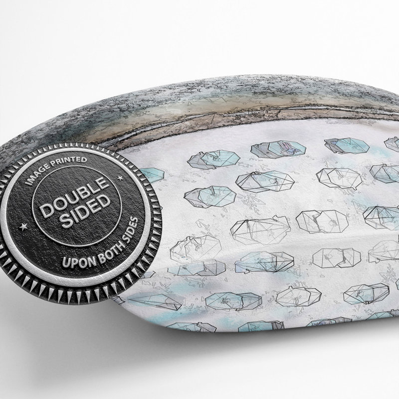 On the Beach Cushion with Filling, 55cm H x 55cm W x 20cm D