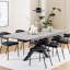 Harrisonburg Extendable Metal Base Dining Table-361094282-361094261