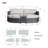 Darsh 88.98'' Long Chaise Lounge Set with Cushions and Table-91027738