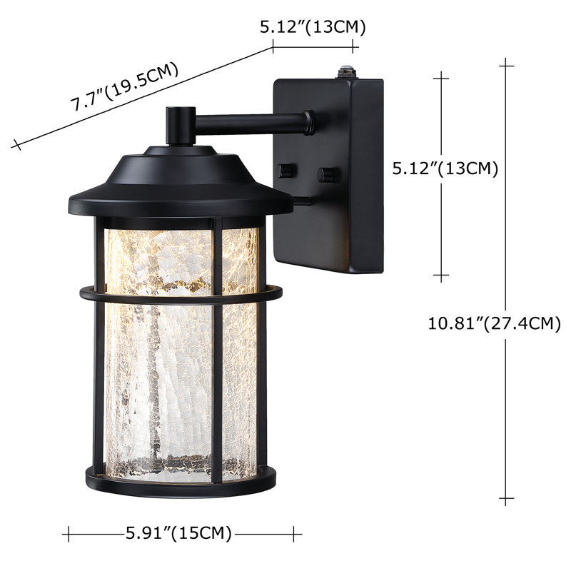 Andersonburg Wall Light, 10.81" H x 7.7" W x 5.91" D