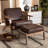 Adal Upholstered Armchair with Ottoman