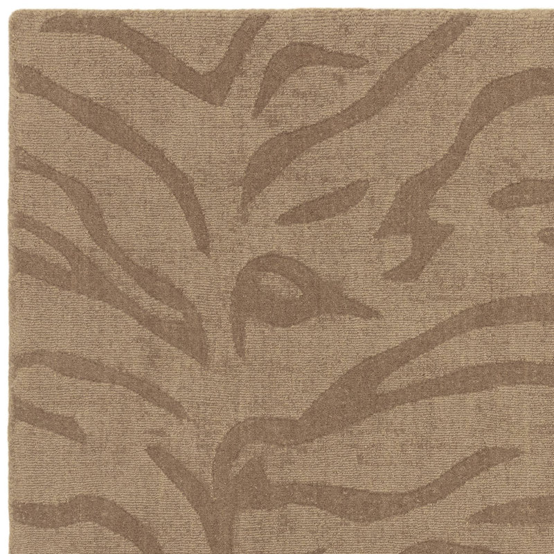 Alisandra Animal Print Mocha Area Rug, Rectangle 200 x 290 cm
