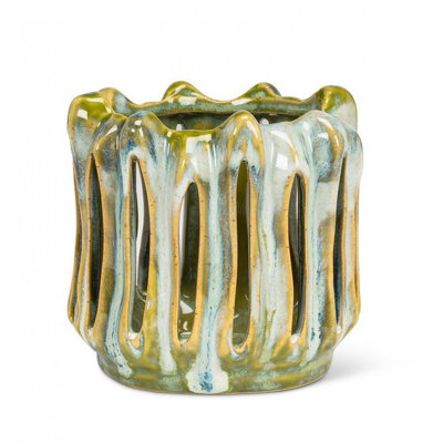 Small Organic Hurricane Candle Holder