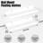 2 Modern White Wall Mounted Shelves. Engineered Wood Made, 20 Lbs Load-Bearing Ability. Style Your Room. Easy Installation Guide Supplied. Show Decorative Items Of 2 Composition, Supporting Weight.