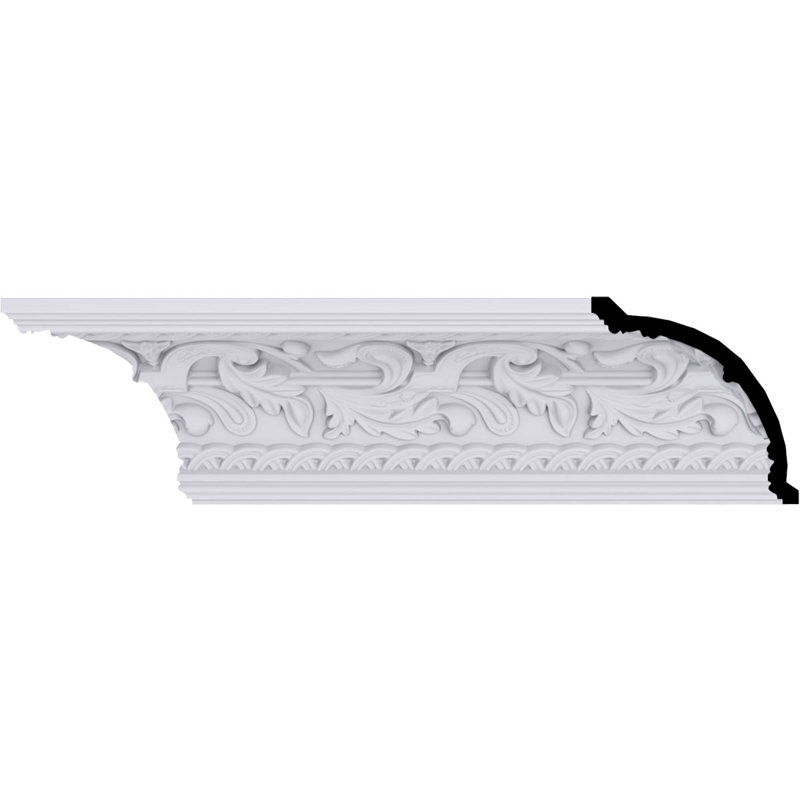Moulure couronnée Kinsley H 4 3/4 po x P 4 3/4 po x P 6 3/4 po x L 94 1/2 po (répétition 6 7/8 po)