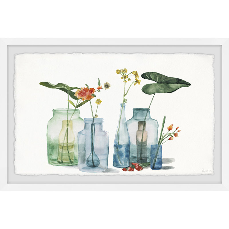 Bottles In Bottles by Parvez Taj - Single Picture Frame Painting, 20 cm H x 30 cm W