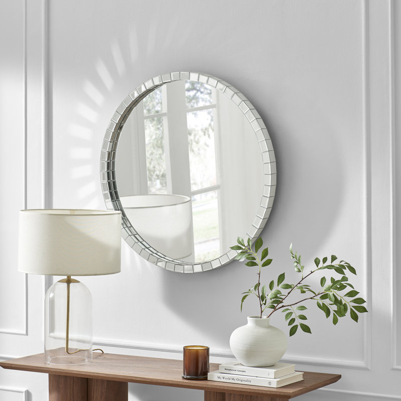 Bernelle Glass Round Mirror