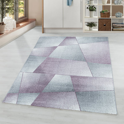 Eustache Solid Colour Flatweave Area Rug