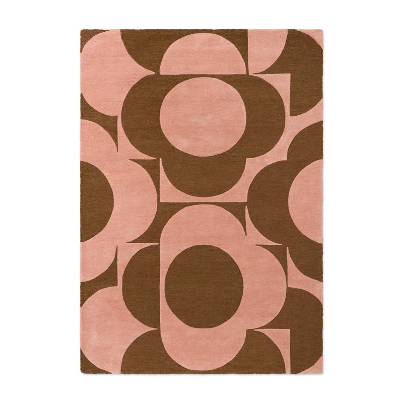 Hand Tufted Wool Floral Area Rug, Rectangle 5'3" x 7'6"