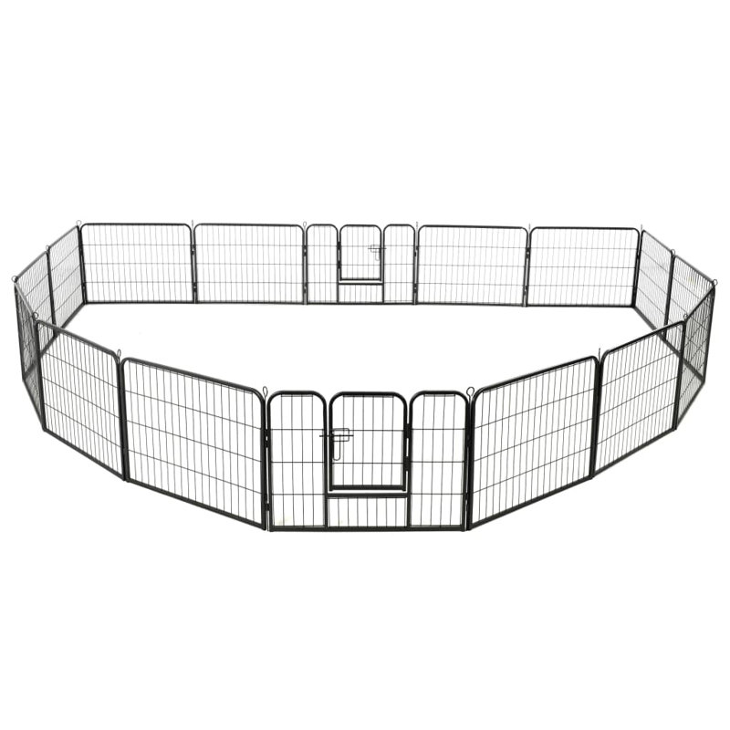 Juanita Panel Metal Exercise Pen With Door, 60cm H x 80cm W