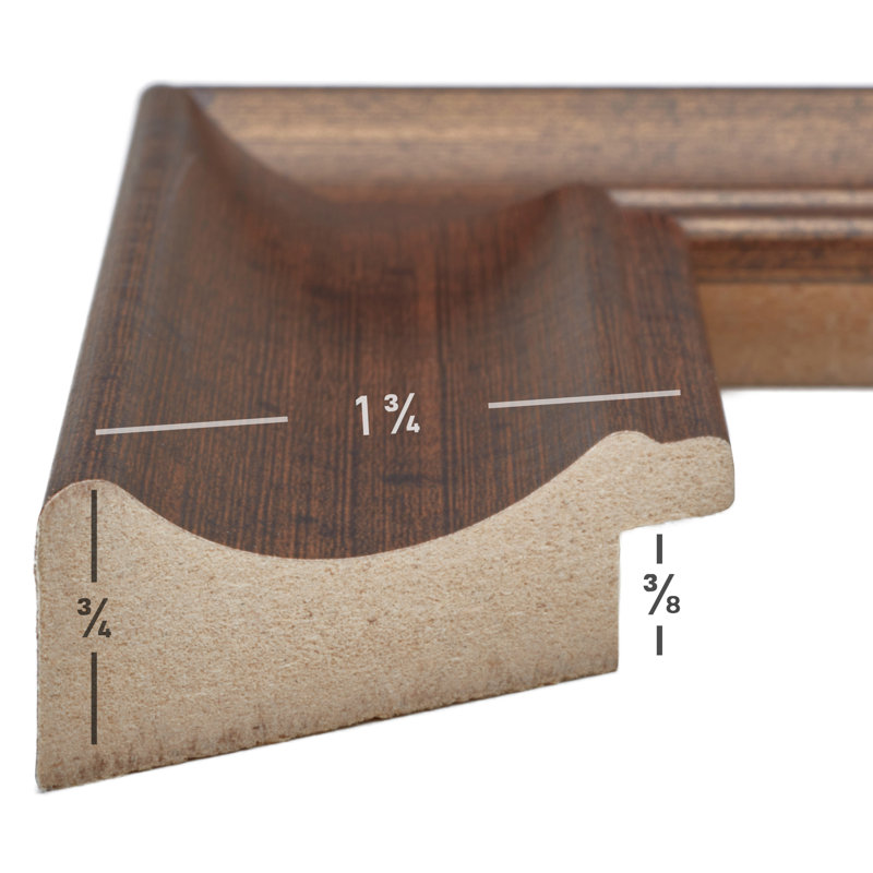 Cadre photo simple biseauté toxey, Cuivre rustique, 20 po x 30 po emmêlé à 16 po x 24 po