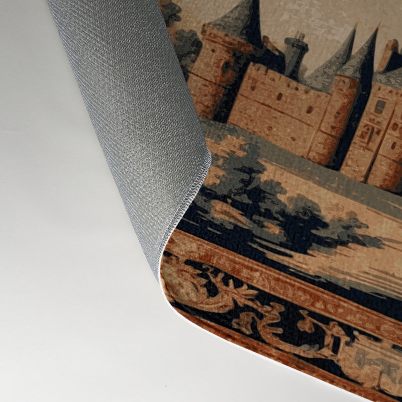 Tapis d'intérieur et d'extérieur brun français, Rectangulaire 3 pi x 5 pi