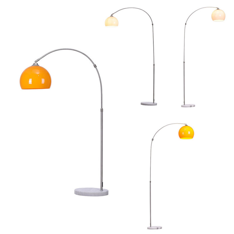 180cm Silver Arched Floor Lamp