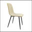Ensemble de table de salle à manger Mid-Century moderne en bois aggloméré et chaises rembourrées en lin, idéales pour les espaces compacts et les salles à manger élégantes-1107136244-1107136246