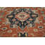 Grand tapis orange en laine à teinture végétale Oushak 10 x 12