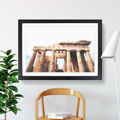 Parthenon in Greece - Picture Frame Graphic Art Print