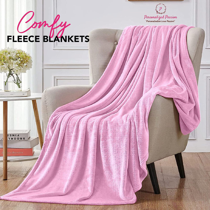 Couverture douce et confortable personnalisée pour couple - Cadeaux noir - 60 x 80 pouces, L 60 po x L 80 po
