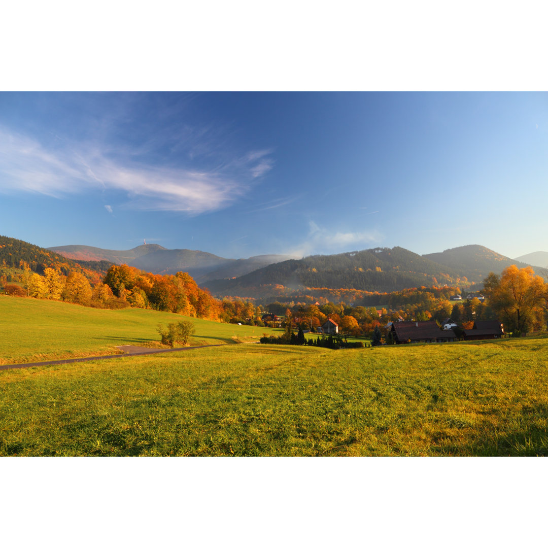 Herbstliche Berglandschaft - Druck