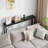 Slim Console Table with Built-In Outlets, Narrow Console Table for Small Spaces,  Behind Your Couch or In Tight Areas. Industrial-Style Sofa Table for Living Room, Hallway, or Entryway-1353716111
