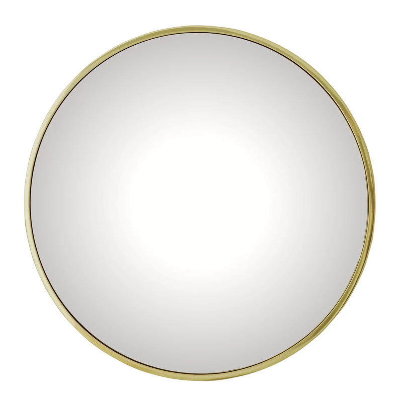 Hoop Convex Mirror, 42" H x 42" W, Nickel