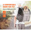 Sac à dos roulant pour animaux de compagnie (moins de 18 lb) - Sac de transport à roulettes approuvé pour les petits chiens et les chats moyens