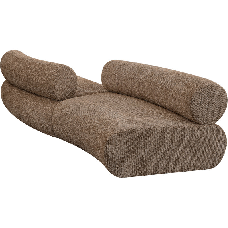 Bale 108" Chenille Fabric Upholstered 2 Pc. Modular Sectional