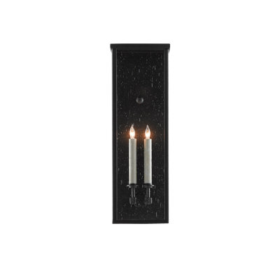 Plafonnier encastré d'extérieur 23,75 po H 2 min Tanzy Midnight