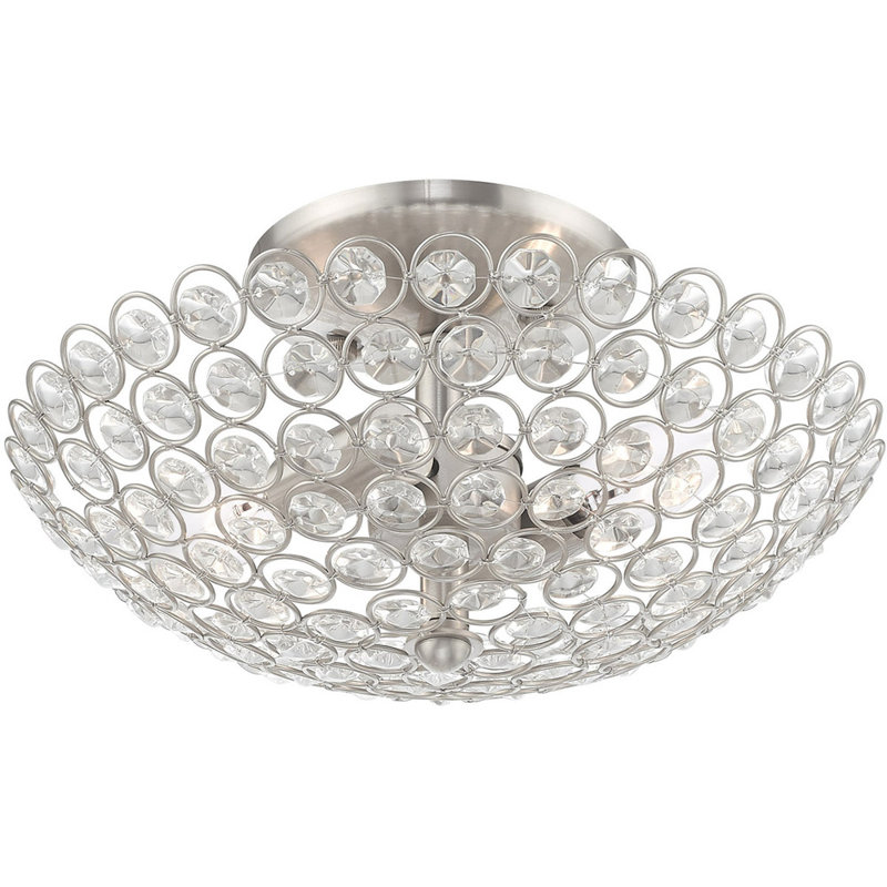 Plafonnier semi-encastré Albie Crystal