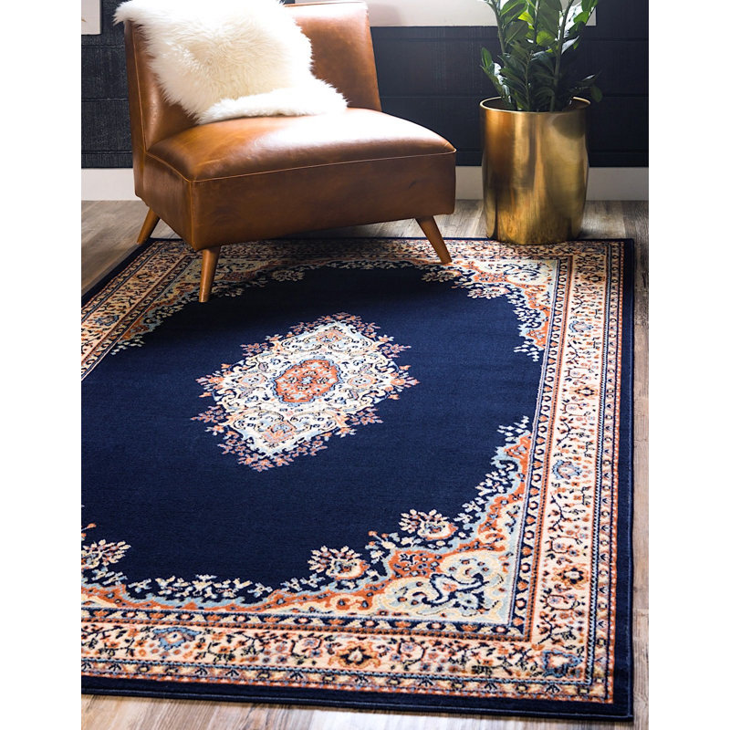 Tapis noir Anahita, Rectangle 9 pi 10 po x 13 pi