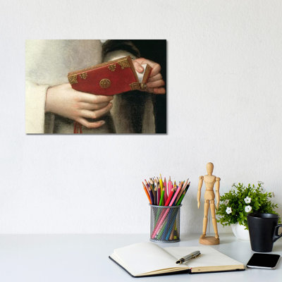 Detail Of The Prayer Book I, Portrait Of The Artist's Sister In The Garb Of A Nun by Sofonisba Anguissola - Wrapped Canvas Print