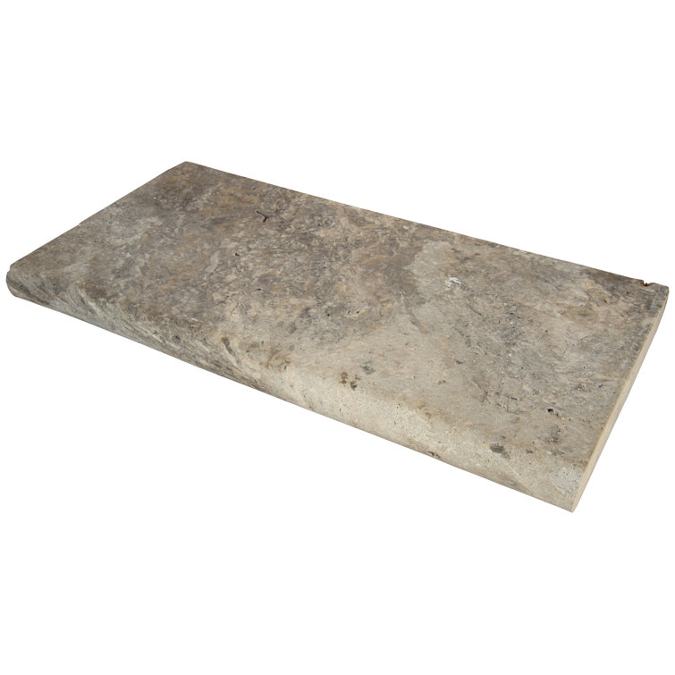 Silver Travertine 12'' x 24'' Pool Coping