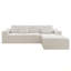 Canapé modulaire de 104,4 po avec méridienne en forme de L, canapé modulaire moderne avec assise profonde, canapé rembourré pour la chambre à coucher du salon, aucun assemblage requis (tissu en velours côtelé moelleux)-1798083134