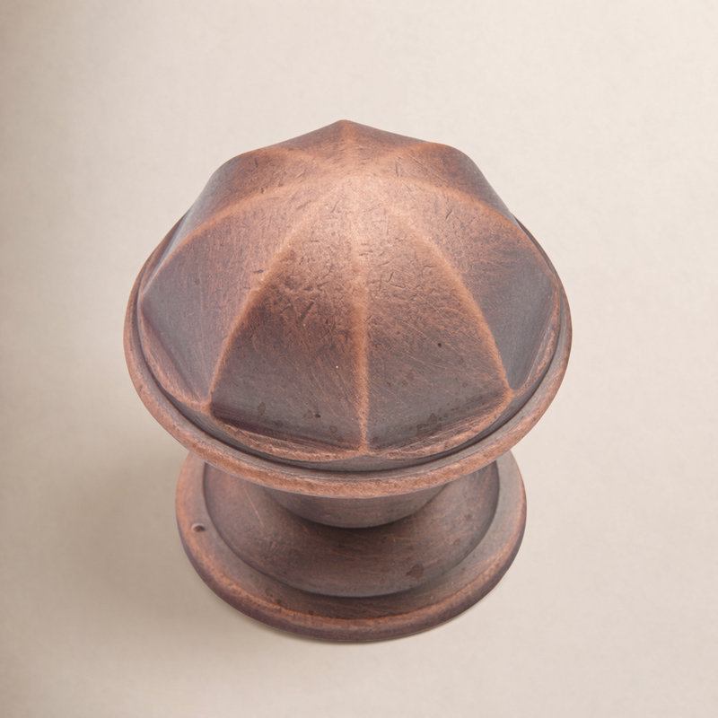 Dôme profilé 1 1/16 "Knob CK Series, Distressed Copper