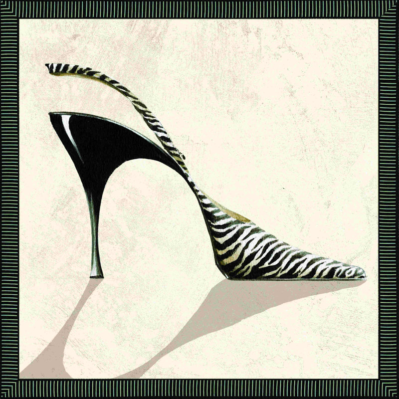 Heels Zebra, H 30 po x l 30 po