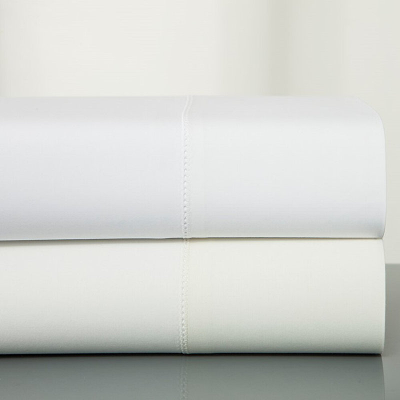 Plush 1000 Thread Count Egyptian-Quality Cotton Sateen Sheet Set, Ivory, Cal.King Sheet Set + 2 Pillowcases