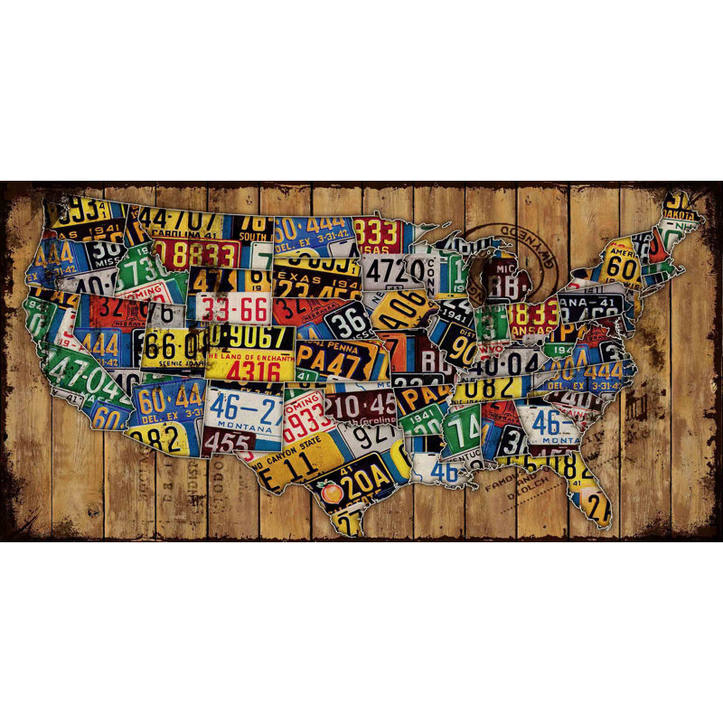 Classic Plates - Wrapped Canvas Print, 30cm H x 61cm W