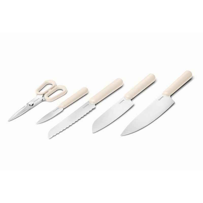 Caraway Ensemble de couteaux 5 pièces, Crème