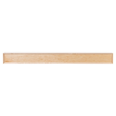 Modern Ember Autumn Floating Maple Wood Fireplace Mantel Shelf - With Angled Corner Accents
