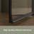 72 In. H Semi-Frameless Pivot Shower Door in Matte Black With Clear Glass-89254350