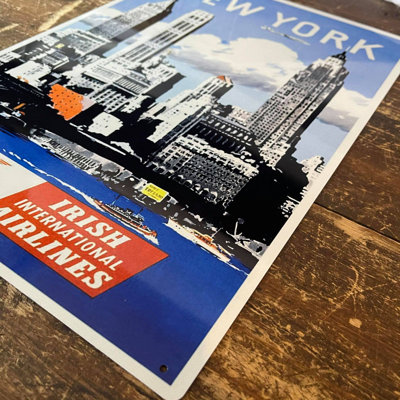 New York Travel - No Frame Print on Metal